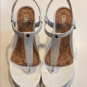 Chaps white sandals
